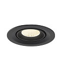 SLV Indbygnings loftlampe NUMINOS� GIMBLE M egnet til VDU-arbejdsstationer IP20, sort, lakeret d�mpbar