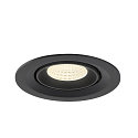 SLV Indbygnings loftlampe NUMINOS� GIMBLE M egnet til VDU-arbejdsstationer IP20, sort, lakeret d�mpbar