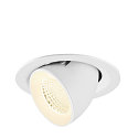 Indbygnings loftlampe NUMINOS� GIMBLE M egnet til VDU-arbejdsstationer IP20, hvid, lakeret d�mpbar