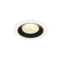 Indbygnings loftlampe NUMINOS� M egnet til VDU-arbejdsstationer IP20, sort, hvid d�mpbar