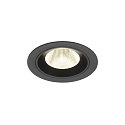 Indbygnings loftlampe NUMINOS� M rund, egnet til VDU-arbejdsstationer IP20, sort, lakeret d�mpbar