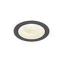 Indbygnings loftlampe NUMINOS� M rund, egnet til VDU-arbejdsstationer IP20, sort, hvid, lakeret d�mpbar