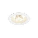 Indbygnings loftlampe NUMINOS� M rund, egnet til VDU-arbejdsstationer IP20, hvid, lakeret d�mpbar