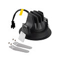 SLV ceiling recessed luminaire NUMINOS� MOVE M round, suitable for VDU workstation IP20, black, white, lacquered dimmable