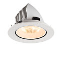 SLV Indbygnings loftlampe NUMINOS� GIMBLE L rund, egnet til VDU-arbejdsstationer IP20, hvid, lakeret d�mpbar