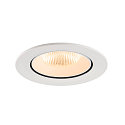 SLV Indbygnings loftlampe NUMINOS� GIMBLE L rund, egnet til VDU-arbejdsstationer IP20, hvid, lakeret d�mpbar