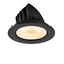 SLV Indbygnings loftlampe NUMINOS� GIMBLE L rund, egnet til VDU-arbejdsstationer IP20, sort, hvid, lakeret d�mpbar