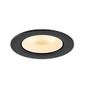 SLV Indbygnings loftlampe NUMINOS� GIMBLE L rund, egnet til VDU-arbejdsstationer IP20, sort, hvid, lakeret d�mpbar