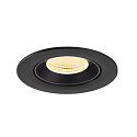 SLV Indbygnings loftlampe NUMINOS� GIMBLE L rund, egnet til VDU-arbejdsstationer IP20, sort, lakeret d�mpbar