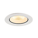 SLV Indbygnings loftlampe NUMINOS� GIMBLE L rund, egnet til VDU-arbejdsstationer IP20, hvid, lakeret d�mpbar