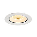 SLV Indbygnings loftlampe NUMINOS� GIMBLE L rund, egnet til VDU-arbejdsstationer IP20, hvid, lakeret d�mpbar