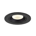 SLV Indbygnings loftlampe NUMINOS� GIMBLE L rund, egnet til VDU-arbejdsstationer IP20, sort, lakeret d�mpbar