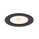 SLV Indbygnings loftlampe NUMINOS� GIMBLE L rund, egnet til VDU-arbejdsstationer IP20, sort, hvid, lakeret d�mpbar