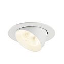 SLV Indbygnings loftlampe NUMINOS� GIMBLE L rund, egnet til VDU-arbejdsstationer IP20, hvid, lakeret d�mpbar