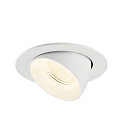 SLV Indbygnings loftlampe NUMINOS� GIMBLE L rund, egnet til VDU-arbejdsstationer IP20, hvid, lakeret d�mpbar
