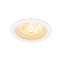Indbygnings loftlampe NUMINOS� L rund, egnet til VDU-arbejdsstationer IP20, hvid, lakeret d�mpbar