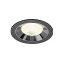 Indbygnings loftlampe NUMINOS� L egnet til VDU-arbejdsstationer IP20, chrom, sort d�mpbar