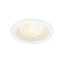 Indbygnings loftlampe NUMINOS� L rund, egnet til VDU-arbejdsstationer IP20, hvid, lakeret d�mpbar