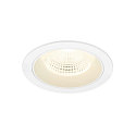 Indbygnings loftlampe NUMINOS� L rund, egnet til VDU-arbejdsstationer IP20, hvid, lakeret d�mpbar