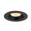 SLV Indbygnings loftlampe NUMINOS� GIMBLE XL egnet til VDU-arbejdsstationer IP20, sort, lakeret d�mpbar