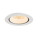 SLV Indbygnings loftlampe NUMINOS� GIMBLE XL egnet til VDU-arbejdsstationer IP20, hvid, lakeret d�mpbar