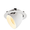 SLV Indbygnings loftlampe NUMINOS� GIMBLE XL egnet til VDU-arbejdsstationer IP20, hvid, lakeret d�mpbar