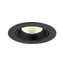 SLV Indbygnings loftlampe NUMINOS� GIMBLE XL egnet til VDU-arbejdsstationer IP20, sort, lakeret d�mpbar