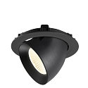 SLV Indbygnings loftlampe NUMINOS� GIMBLE XL egnet til VDU-arbejdsstationer IP20, sort, lakeret d�mpbar