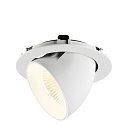 SLV Indbygnings loftlampe NUMINOS� GIMBLE XL egnet til VDU-arbejdsstationer IP20, hvid, lakeret d�mpbar