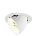 Indbygnings loftlampe NUMINOS� GIMBLE XL egnet til VDU-arbejdsstationer IP20, hvid, lakeret d�mpbar