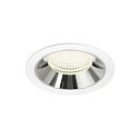 Indbygnings loftlampe NUMINOS� XL egnet til VDU-arbejdsstationer IP20, chrom, hvid d�mpbar