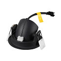 SLV Indbygnings loftlampe NUMINOS� GIMBLE XS rund, egnet til VDU-arbejdsstationer IP20, sort, lakeret d�mpbar