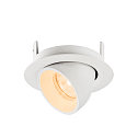 SLV Indbygnings loftlampe NUMINOS� GIMBLE XS rund, egnet til VDU-arbejdsstationer IP20, hvid, lakeret d�mpbar