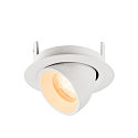 SLV Indbygnings loftlampe NUMINOS� GIMBLE XS rund, egnet til VDU-arbejdsstationer IP20, hvid, lakeret d�mpbar