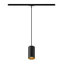 1-faset pendul ASTO TUBE med lampefatning GU10 IP20, sort