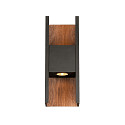 SLV Udend�rs wall luminaire FLATT II PHASE up / down, havluftbestandig IP65, antracit, brun, tr� m�rk, lakeret d�mpbar