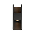 SLV Udend�rs wall luminaire FLATT II PHASE up / down, havluftbestandig IP65, sort, lakeret d�mpbar