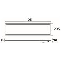 Loftlampe PANEL P 1200/300 45 DALI >200LM/W DALI styrbar, UGR < 19, multipower IP20, d�mpbar