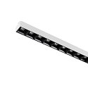 SLV 3-faset spot SIGHT EVO SINGLE firkantet IP20, sort, hvid, lakeret 