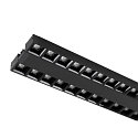 SLV 3-phase spot SIGHT EVO DOUBLE square IP20, black, lacquered 