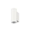 SLV Udend�rs wall luminaire HELIA PRO S SINGLE 1-flamme, cylindrisk, DALI styrbar, slagfast IP65, hvid, lakeret d�mpbar