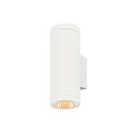Udend�rs wall luminaire HELIA PRO L SINGLE 1-flamme, cylindrisk, DALI styrbar, slagfast IP65, hvid, lakeret d�mpbar