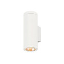 SLV Udend�rs wall luminaire HELIA PRO L UP/DOWN up / down, cylindrisk, DALI styrbar, slagfast IP65, hvid, lakeret d�mpbar