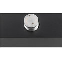 SLV mirror luminaire SUN MIRROR TRIPLE with switch button IP44, black, lacquered 