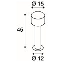 SLV Udend�rs stativlampe TAHA II 45 IP65, sort d�mpbar