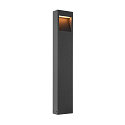 Udend�rs stativlampe QUAD PRO 90 firkantet IP65, antracit, hvid d�mpbar