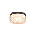 SLV V�g- og Loftlampe CYFT WAVE XL IP65, sort, lakeret d�mpbar