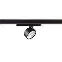 SLV 3-faset spot KALU 2.0 cylindrisk, egnet til VDU-arbejdsstationer IP20, sort, lakeret d�mpbar