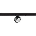SLV 3-faset spot KALU 2.0 cylindrisk, egnet til VDU-arbejdsstationer IP20, sort, lakeret d�mpbar
