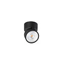SLV V�g- og Loftlampe KALU 2.0 1-flamme, egnet til VDU-arbejdsstationer IP20, sort, lakeret d�mpbar